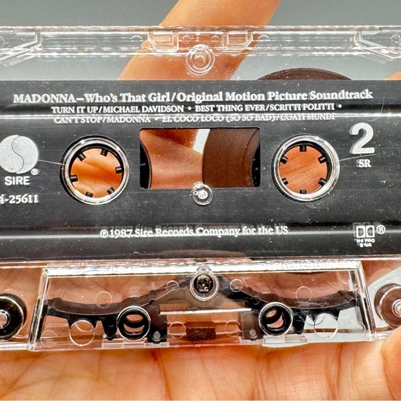 Madonna “Who’s That Girl” Soundtrack Cassette Tape – 1987 – Sire/Warner Bros - Picture 7 of 11
